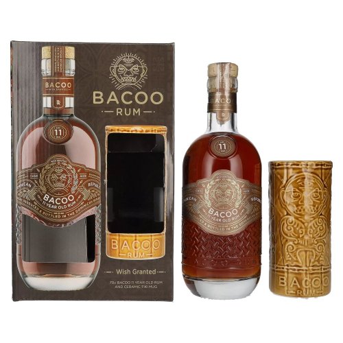Bacoo 11 YO Rum 40% 0,7l + Tiki pohárek