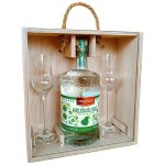 Marsen Hruškovica TRADITIONAL 42% 0,7l v dřevěném dárkovém boxu se skleničkami