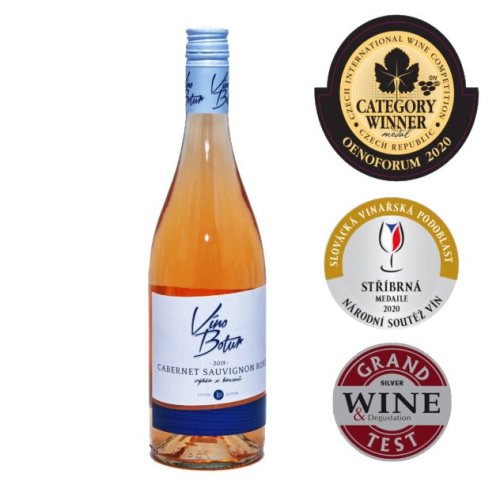 Botur Cabernet Sauvignon výběr z hroznů 2019 suché rosé 12,5% 0,75l