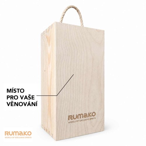 Vlastní text nebo logo na dřevěný dárkový box J.Rose či rumy CDI