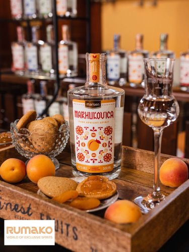 Marsen Marhulovica TRADITIONAL 42% 0,5l v dárkovém balení se skleničkou