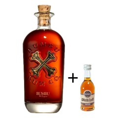 Bumbu Original 40% 0,7l+mini Worlds End Rum Dark Spiced 0,04