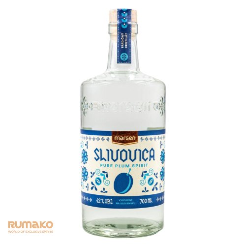 Marsen Slivovica TRADITIONAL 42% 0,7l v dřevěném boxu se skleničkami