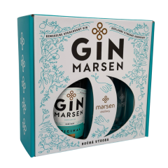 Gin Marsen Original 42% 0,7l v dárkovém balení se skleničkou