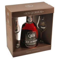 Quorhum 30 Cask Strength 50% 0,7l v dárkovém boxu se 2 skleničkami