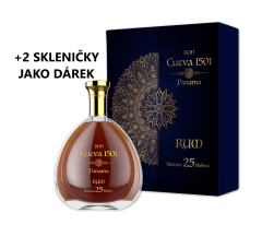 Rum Cueva 1501 25 Sistema Solera  40% 0,7l + 2 skleničky jako DÁREK