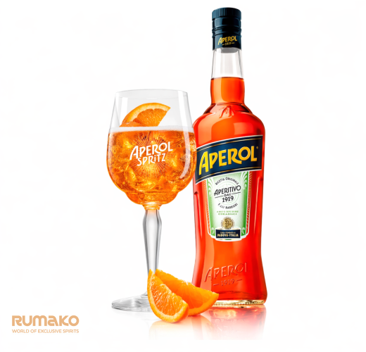 Aperol Aperitivo 11% 1,0l + sklenice na Aperol