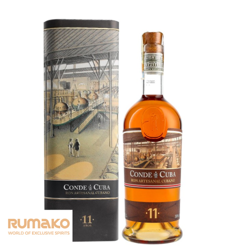 Conde de Cuba 11 38% 0,7l v plechové dóze