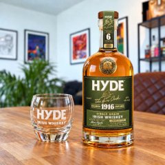 Hyde Whiskey 1916 No.3 Single Grain 6YO bourbon 46% 0,7l +  sklenička Hyde whisky