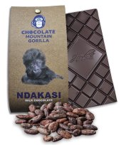 Mountain Gorilla Ndakasi mléčná čokoláda 55%, 50g