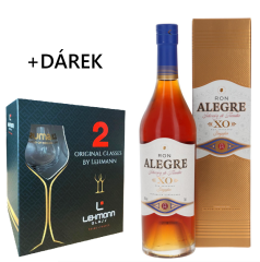 Rum Alegre Selección de Familia XO 40% 0,7l + skleničky RUMAKO jako DÁREK