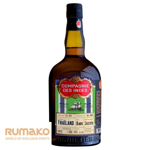 Compagnie des Indes Thailand Secrete 8YO 43% 0,7l v dárkové krabičce