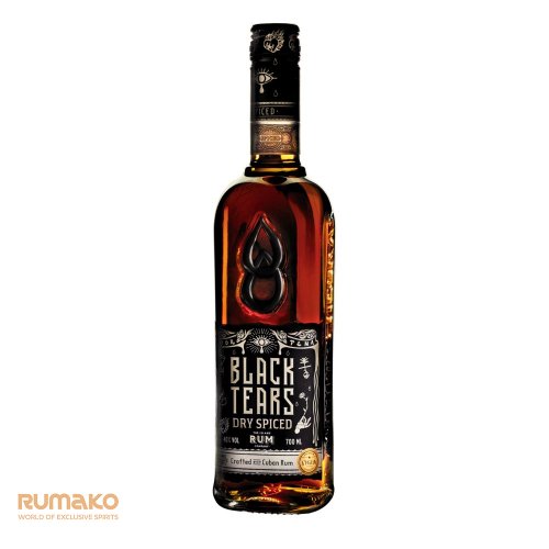 2x Black Tears Spiced Rum 40% 0,7l + stylová klíčenka/otvírák jako DÁREK