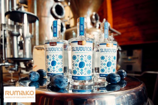 Marsen Slivovica TRADITIONAL 42% 0,5l v dárkové krabičce se skleničkou