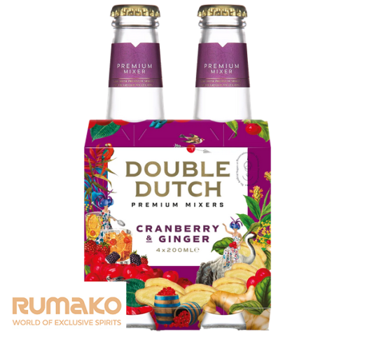 Double Dutch Cranberry and Ginger 4x 0,2l