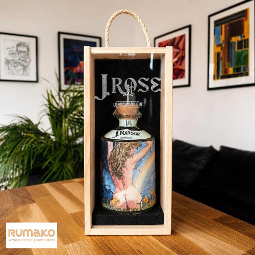 J.Rose London Dry Artisan Gin JR04 43% 0,7l v luxusnín dřevěném boxu