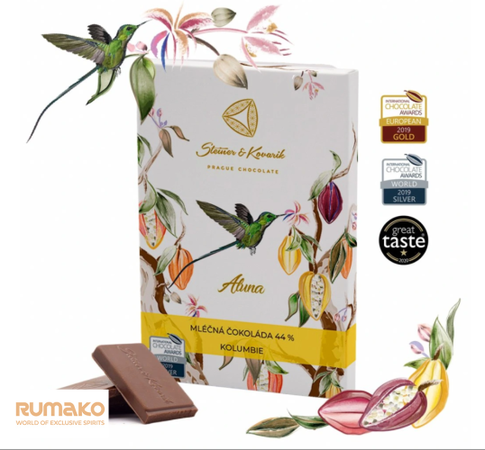 Aluna mléčná BIO 44% 70g
