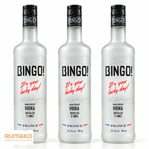3x Bingo-Soll Vodka 37,5% 0,7l