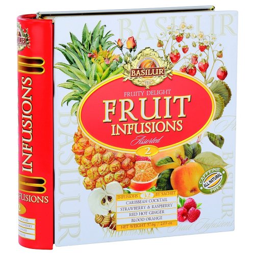Basilur Fruit Infusions Book Fruity Delight plech 32 sáčků, 57,6g