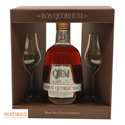 Quorhum 23 Sistema Solera 40% 0,7l v dárkovém boxu se 2 skleničkami