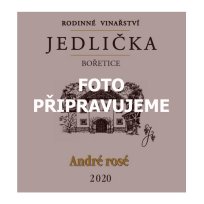 Jedlička André Rosé pozdní sběr 2020 suché 11% 0,75l
