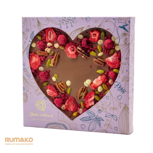 Srdce z mléčné čokolády, 190g