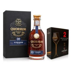 Quorhum 30 Fundador Anniversario 42% 0,7l + 2 skleničky QR M v dárkové krabičce