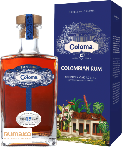 Coloma 15 Colombian Rum 40% 0,7l - zraněná - lehce poškozená krabička