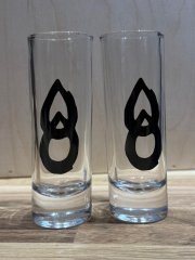 2x Sklenička s logem Black Tears