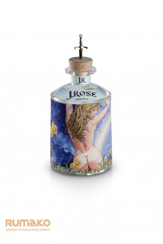 J.Rose London Dry Artisan Gin JR04 43% 0,7l v dárkovém boxu s obrazem a 2 skleničkami