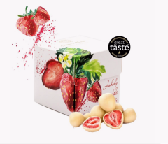 Lyofilizované Jahody v bílé čokoládě, 110g