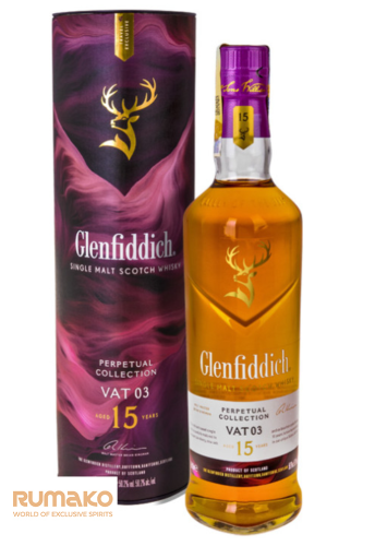 Glenfiddich VAT 03 Perpetual Collection 15 YO Whisky 50.2% 0,7l v tubě