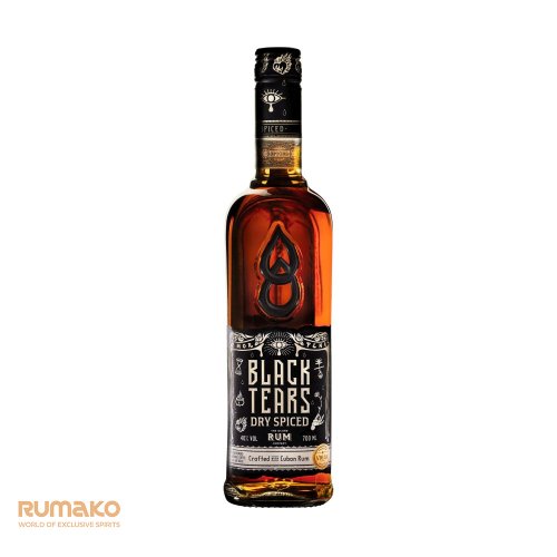 6x Black Tears Spiced Rum 40% 0,7l + tričko Black Tears velikosti L