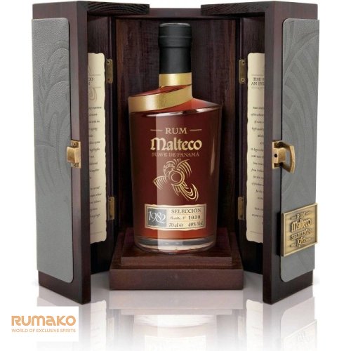 Malteco selection 1982 40% 0,7l v luxusním dřevěném boxu