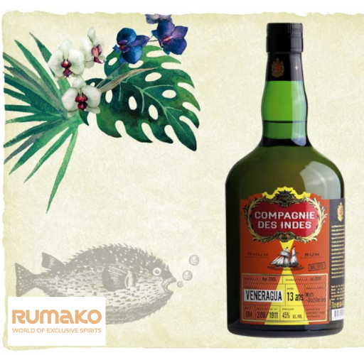 Compagnie des Indes Veneragua Small Batch Rum 13 ans 45% 0,7l v dárkové krabičce