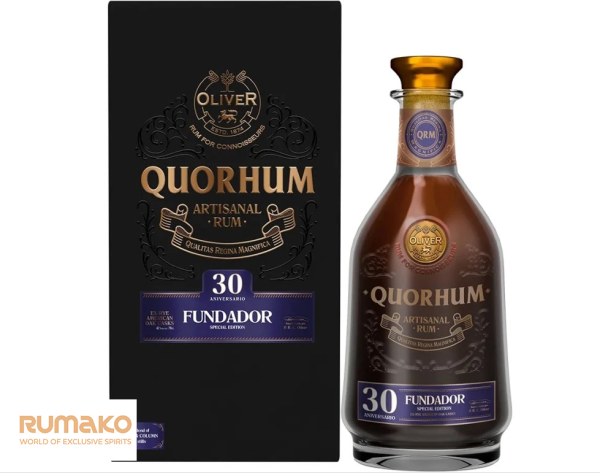 Quorhum 30 Fundador Anniversario  42% 0,7l   + 2 skleničky QR M v dárkové krabičce