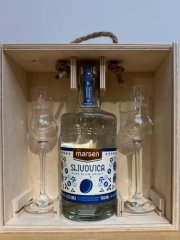 Marsen Slivovica TRADITIONAL 42% 0,7l v dřevěném boxu se skleničkami