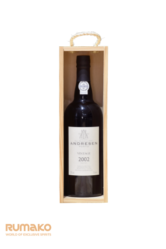 J.H. Andresen Vintage 2002 Port 20% 0,75l v dřevěné krabičce