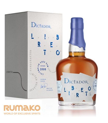 Dictador Libreto AO 2005 Rum 42% 0,7l v dárkové krabičce