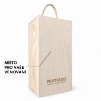 Vlastní text nebo logo na dřevěný dárkový box J.Rose či rumy CDI