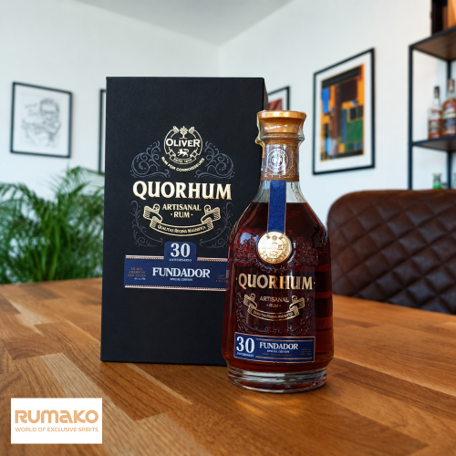 Quorhum 30 Fundador Anniversario  42% 0,7l   + 2 skleničky QR M v dárkové krabičce