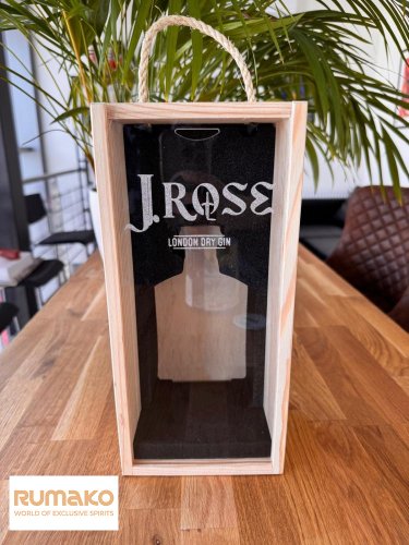 J.Rose London Dry Artisan Gin JR02 43% 0,7l v luxusnín dřevěném boxu