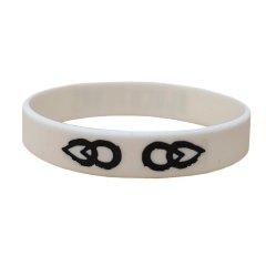 Bílý stylový náramek Black Tears