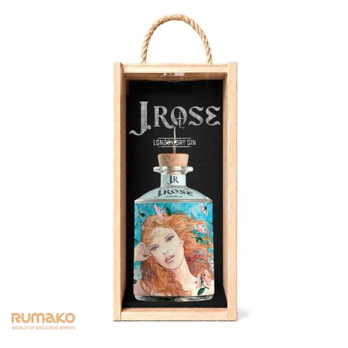 J.Rose London Dry Artisan Gin JR09 43% 0,7l v luxusnín dřevěném boxu