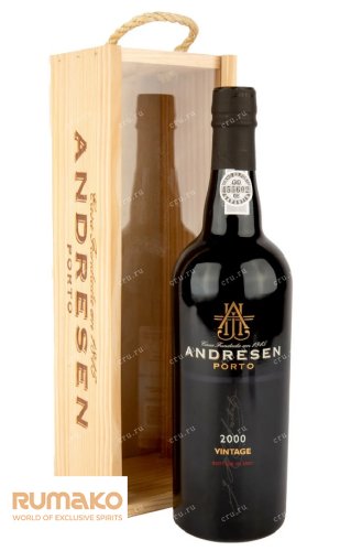 J.H. Andresen Vintage 2000 Port 20% 0,75l v dřevěné krabičce