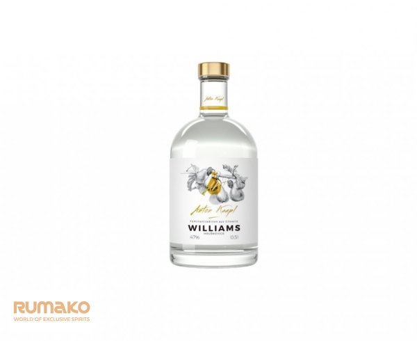Anton Kaapl WILLIAMS HRUŠKOVICE 47% 0,5l luxusní box + 2 skleničky