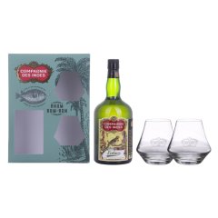 Compagnie des Indes Latino 5YO 40% 0,7l v dárkovém balení se skleničkami