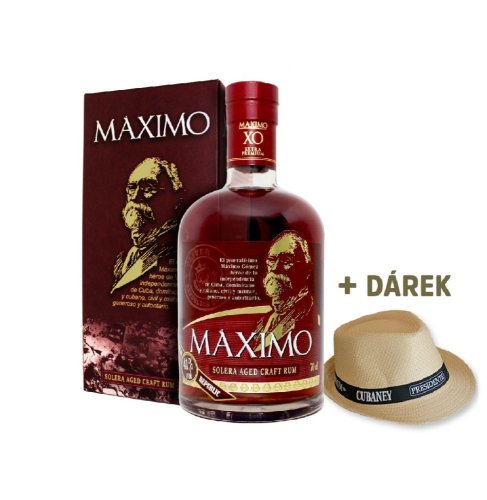 Ron Máximo XO Extra Premium 41% 0,7l + klobouk