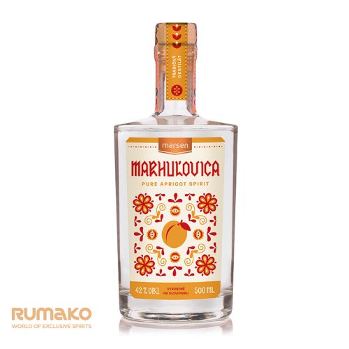 Marsen Marhulovica TRADITIONAL 42% 0,5l v dárkovém balení se skleničkou