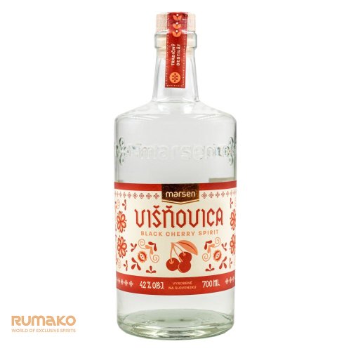 Marsen Višňovica TRADITIONAL 42% 0,7l v dřevěném boxu se skleničkami